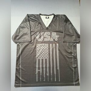 Greater Half Mens 3XL USA Second Amendment Jersey